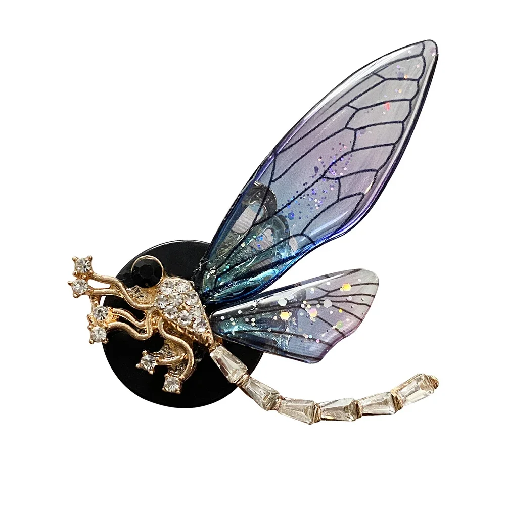 Shiny Rhinestone Dragonfly Car Air Freshener Clip