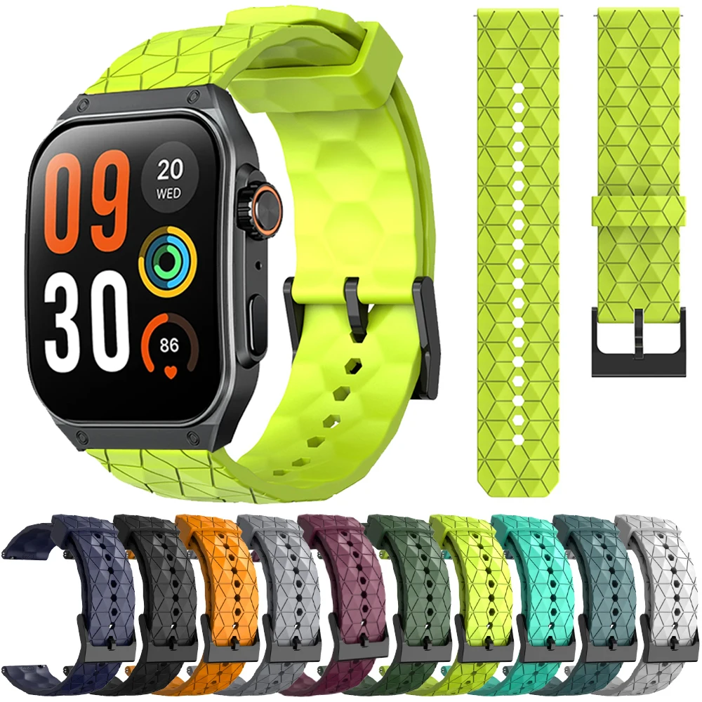 Versatile Sports Silicone Watchband Bracelet, 20mm/22mm