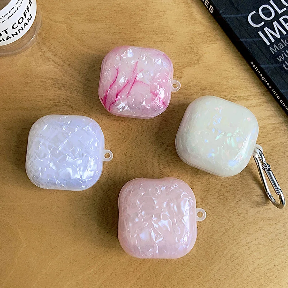 Dreamy White Pink Glossy Shell Case Per Samsung Galaxy Live 2 Custodia Morbida In Silicone Antiurto Per Auricolari Per Galaxy Buds Pro Cover