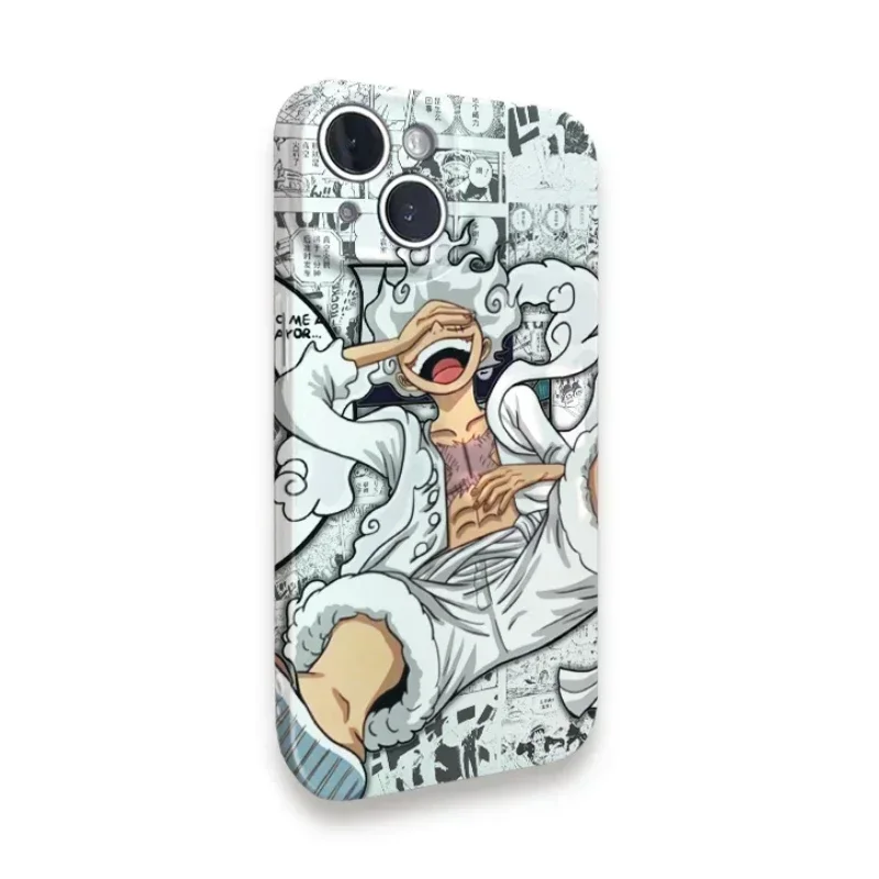 ONE PIECE GEAR 5 Luffy Anime Phone Case for iPhone 15 11 12