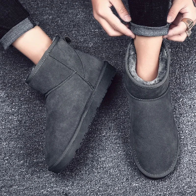 Winter Men Snow Boots Women High-top Sports Shoes Fashion Casual Shoes Fur Cotton Warm Comfortable Lightweight Couples 35-47,winter snow boots,men boots