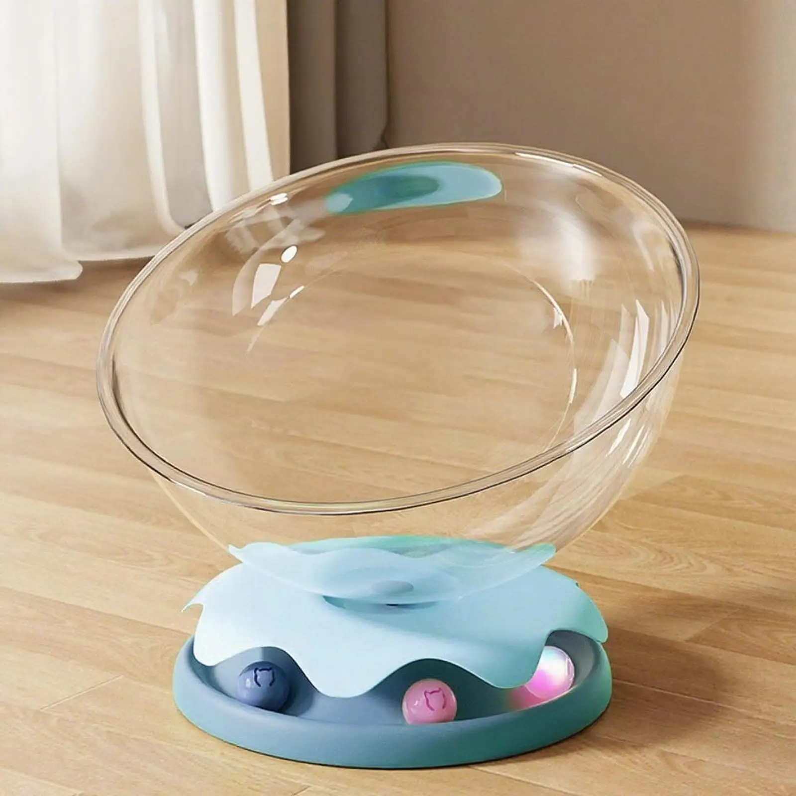 Space Capsule Cat Bed Activity Center Breathable Universal Transparent Stable Pet Supplies Hammock for Indoor Cats Kitten