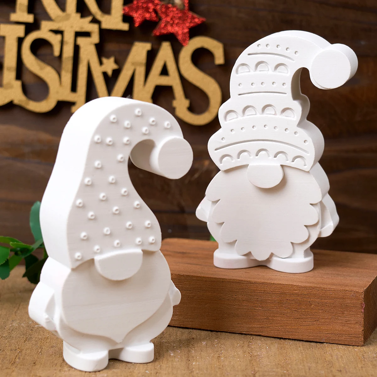 Faceless Santa Claus Silicone Candle Mold DIY Christmas Ornament Making Soap Plaster Resin Crafts Molds Home Decor Art Gifts