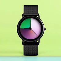 Hot Luxury Watch For Mens Fashion Color Changing Dial Quartz Watches Stainless Steel Waterproof Wrist Watch Male Dropshipping 1