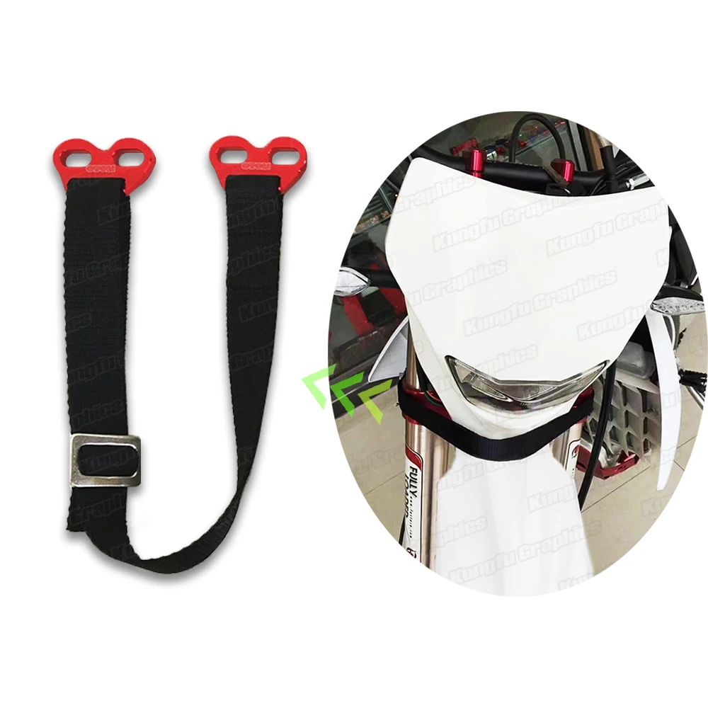 JY Racing Universal Motorcycle Front Fork Strap Pull Sling Belt for Husaberg Beta Sherco Gas Gas Aprilia Red Orange Blue Black