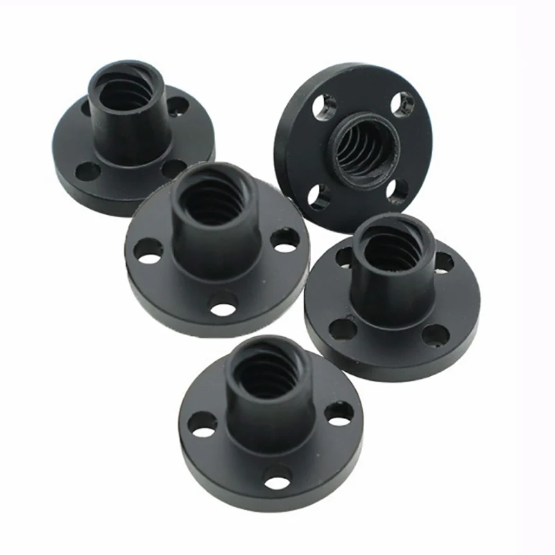 1 Pc 3D Printer Z Axis Trapezoid Motor Screw Nuts T8 Nut Trapezoidal Screw Nut POM Lead 1mm 2mm 4mm 8mm for Lead 1 Pcs