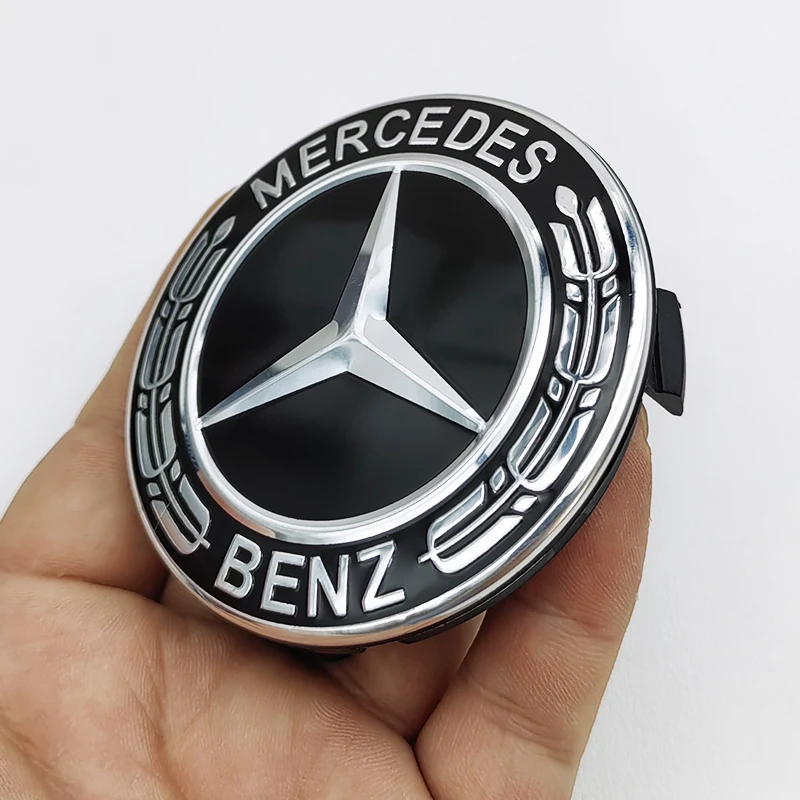 4pcs 75mm Mercedes Wheel Center Caps For W176 W177 W203 W204 W205 W206 W212 W213 W214 W211 W223 W222 W222 W223 W246 W247 W219 wheel center caps