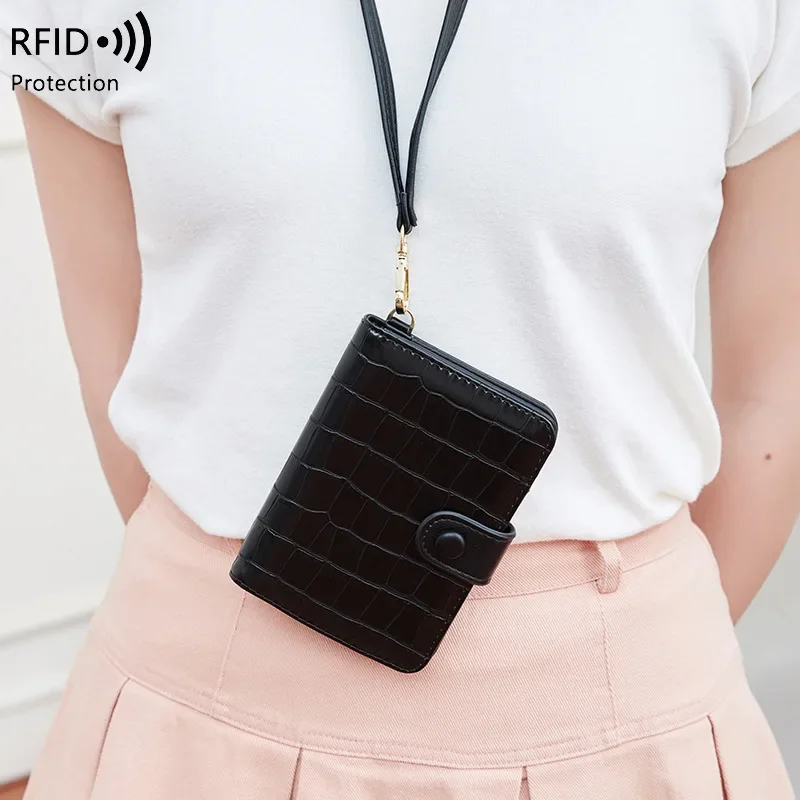 Portafoglio Da Viaggio Con Blocco RFID – Borsa Da Collo Passaporto, Nylon Waterproof