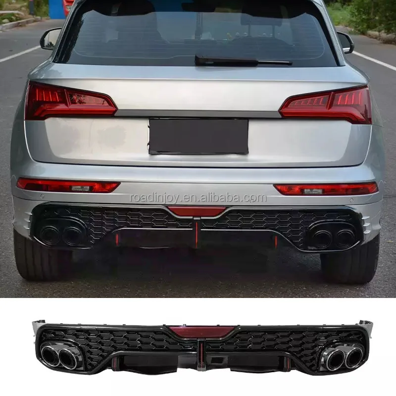 

Новый Rspider аксессуары RSQ5 задний диффузор для Audi Q5 Q5L 2020 2021 2022 обновление RSQ5 бампер губа