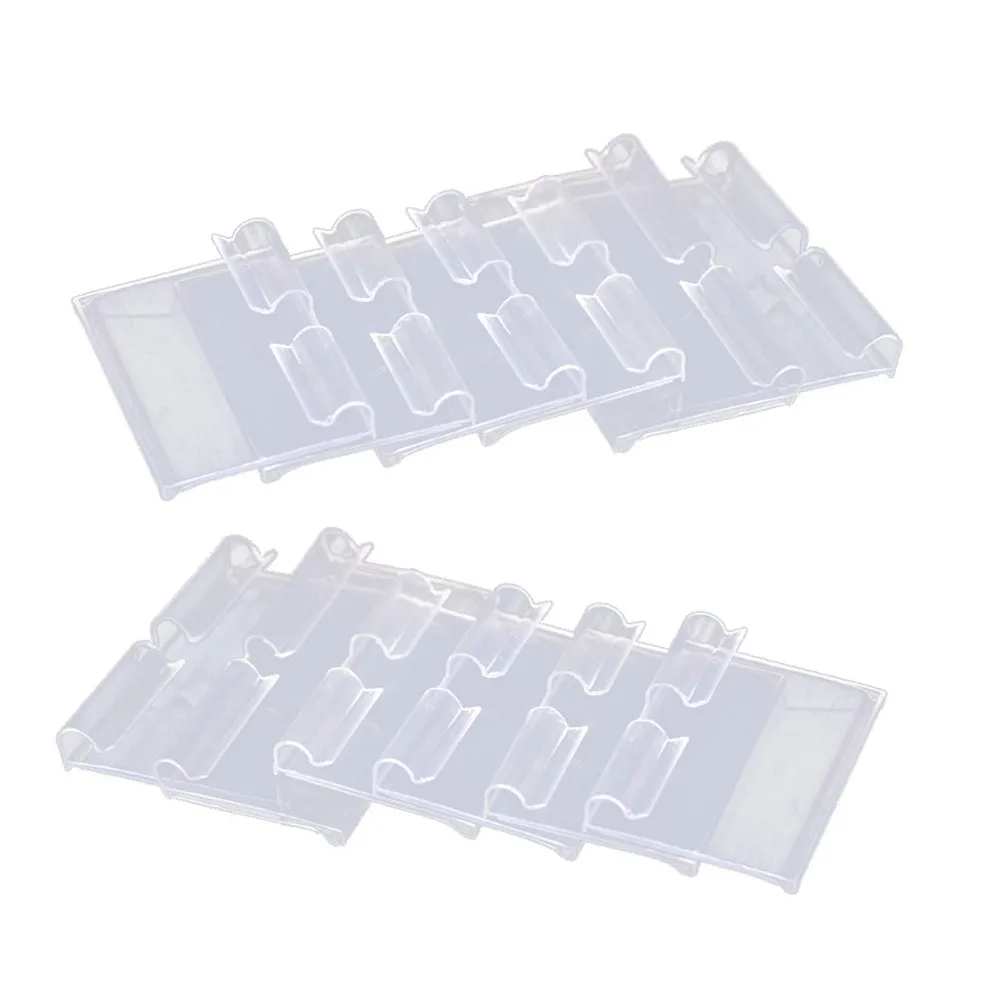 50개 프리미엄 PVC 가격표 슈퍼마켓, 소매점, 쇼핑몰, 매장용 투명 플라스틱 라벨, 선반에 쉽게 클립으로 고정 가능