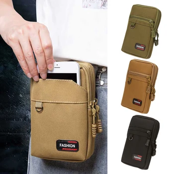 EDC Molle Bag Men Tactical Molle Pouch Belt Coin Purse Waist Bag Outdoor Waist Fanny Pack Phone Pouch Camping Bags 2