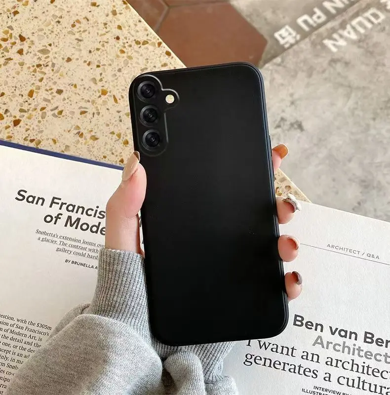 Custodia per telefono in silicone liquido per Samsung Galaxy A15 A25 A35 A55 A05 A05S A 15 25 35 55 Custodia posteriore per telefono con armatura morbida colorata caramella - immagine 3