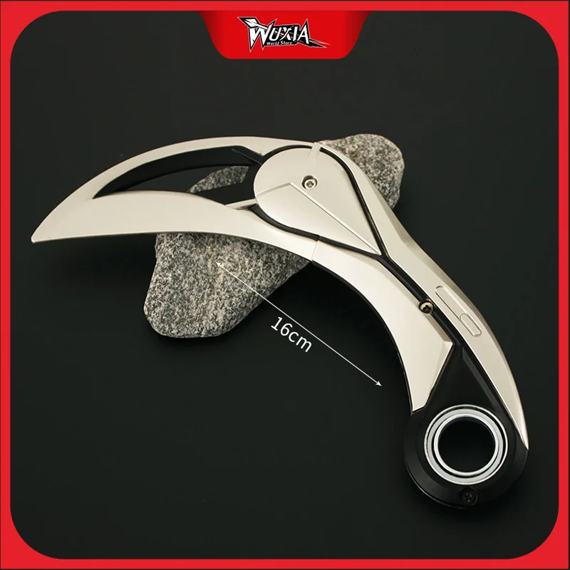 Valorant Ion 2.0 Karambit Melee Weapon Game Peripheral 16cm Metal Rotatable Knife Uncut Blade Weapon Model Gifts Toys for Boys