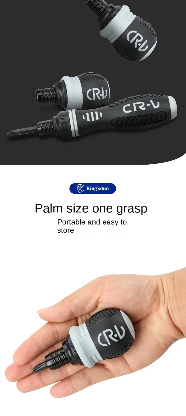 Description Picture 6 of itemMini Ratchet Bolt Driver Dual Purpose Screwdriver Slotted Phillips Laborsaving Weak Magnetic Screwdriver Retractable Repair Tool
