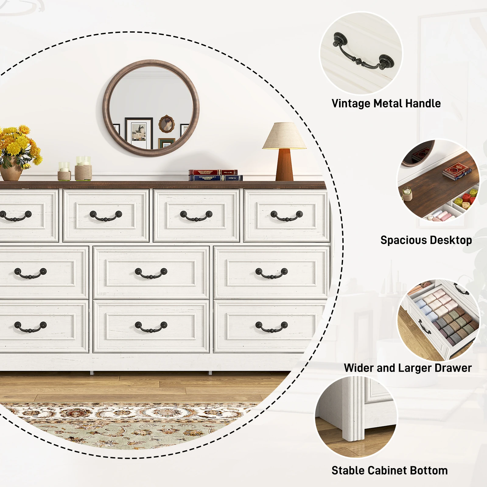 Farmhouse classic Dresser 5