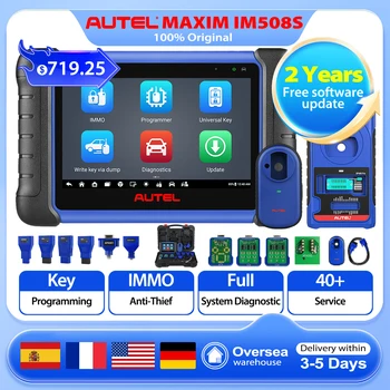 Autel MaxiIM IM508S Key Programmer OBD2 Scanner Auto Diagnostic All Systems Diagnostic with XP200 Programmer 2 Years Free Update 1