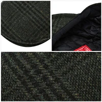 JANGOUL Newsboy Caps Men Wool Blend Flat Cap Winter Warm Hat Driving Hats Gastby Ivy Caps for Male Vintage British Beret 6