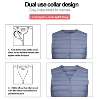 2023 New Women Sleeveless Puffer Jacket Spring Winter Female 90% White Duck Down Ultra Lightweight Packable Warm Down Liner Vest 2