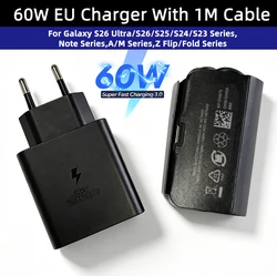High - Power USB Type - C Car Charger with 60W Output & 45W PD Fast Charging - EU with 1m cable
