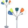 Modern Floor Lamp - 5 Light Standing Lamp for Bedroom with Adjustable Acrylic Multi-Colored Shades - Tall Floor Lamp 1