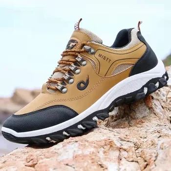 New Men\'s 38-48 Waterproof and Anti-Slip Hiking, Camping, and Running Shoes 1