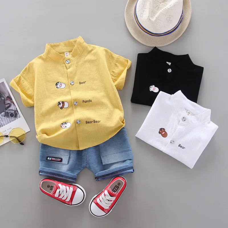 Boys Clothing Set Summer Kids Clothes Suit 2Pcs/Set Children Boys Fashion Shirt Shorts Toddler Casual Clothing Infant Kids Tracksuits Suit Sets