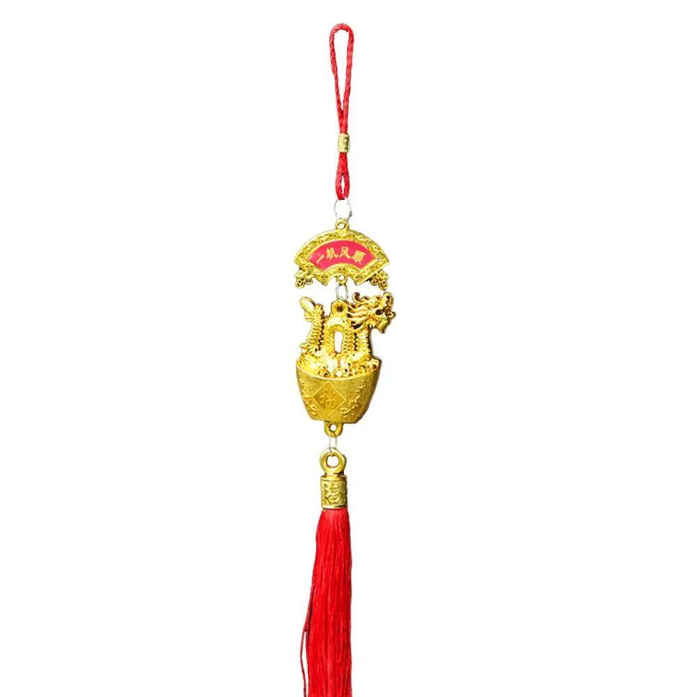 

Pendant Chinese Hanging Decoration 2024 Year of Dragon Spring Festival Indoor Outdoor Ornament Pendant Dragon Decor with Tassels