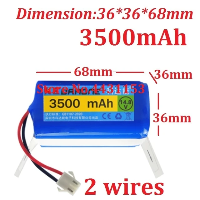 New Battery For CONGA 1790 Robot Vacuum Cleaner New Li-ion 18650 14.4V  14.8V 2800mAh 3500mAh