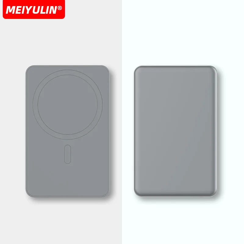 10000mAh Metal Magnetic Power Bank USB C PD 20W 5000mAh Slim Wireless External Spare Battery Fast Charging for iPhone 15 Samsung