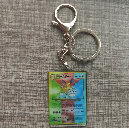 Pokemon Anime Small Card Key Chain Charizard Keychains Blastoise Venusaur Mewtwo Diy Acrylic Action Toy Figures Game Collection - Image 21