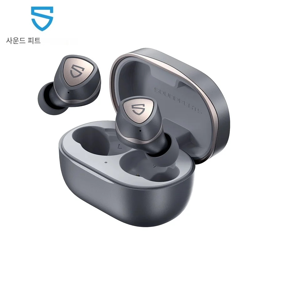 SOUNDPEATS 소닉 블루투스 5.2 무선 이어폰, QCC3040 APTX 적응 CVC 8.0 TWS 미러링 이어버드, 게임 모드 45 시간 재생