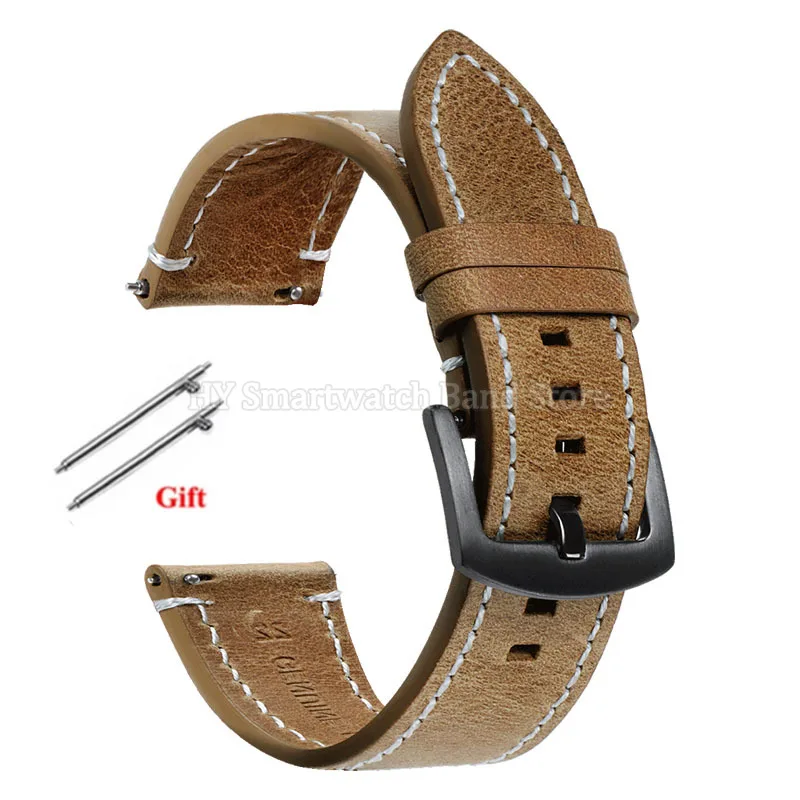 Elegant Leather Quick Release Watch Band - Versatile Fit & Sporty Design