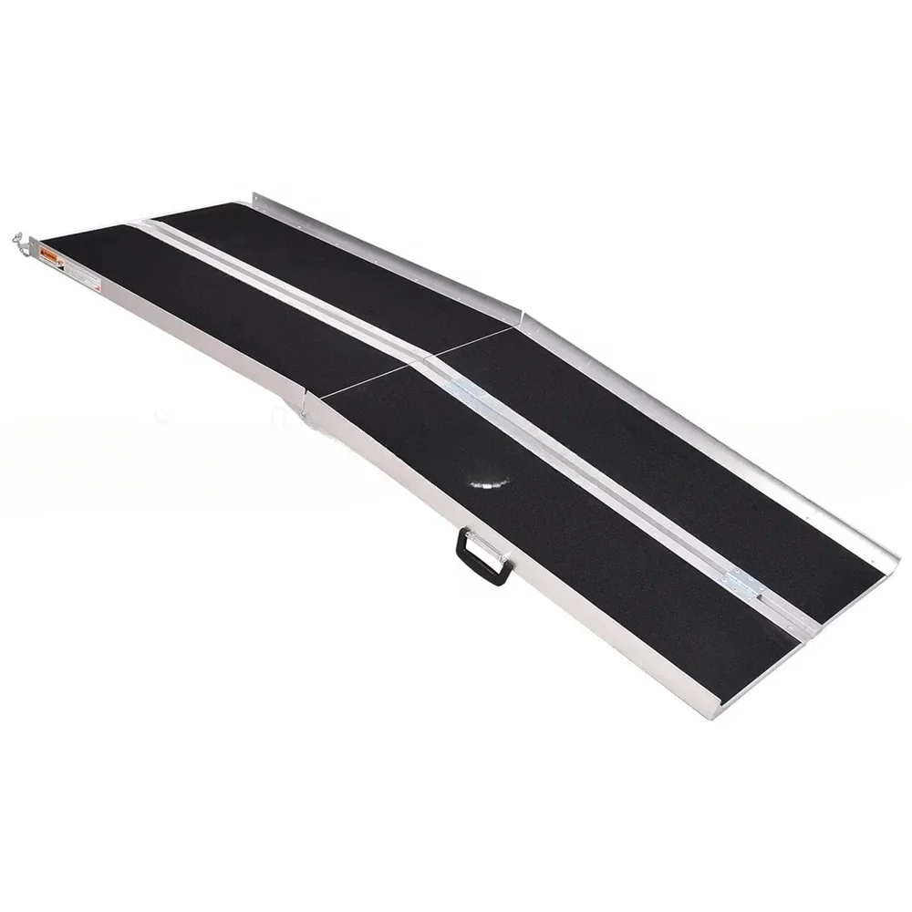 Description Picture 3 of itemHeavy duty loading ramp foldable aluminum non-slip mobility Handicap threshold ramps for wheelchair scooter motorcycle