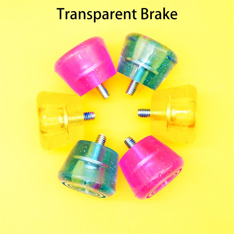 Roller Skates 2PCS PU Quad Roller Skates Brake Patines Front Braking 4 Wheels Roller Skating Shoes Cool Durable Brake Accessories