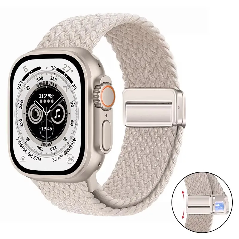 Breathable Nylon Loop Strap with Magnetic Closure