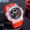 SMAEL  Cool Dual Display Waterproof Glow Electronic Watch 8007 Outdoor Transparent Watch Men's Outdoor 4
