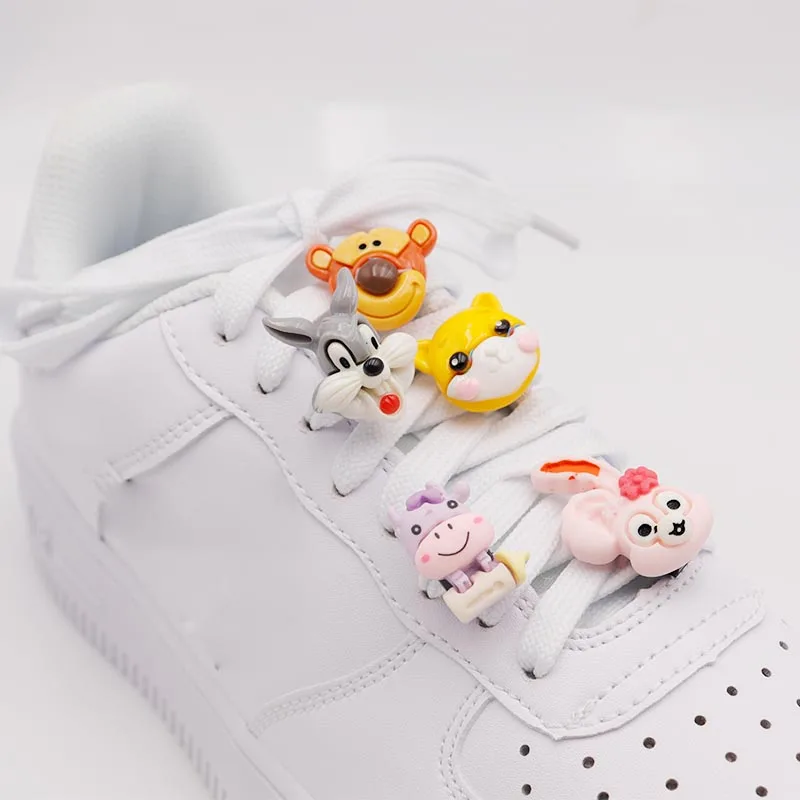 Coolstring Shoe Flowers For Shoelace Cute Pattern Forming Rabbit Canvas Accessories Lovely Fashion Girl Youth 4pcs/set Wholesale