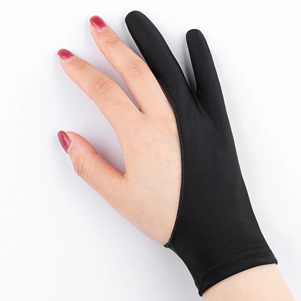 Anti-fouling Two-Fingers Anti-touch Painting Glove For Drawing Tablet Right  And Left Glove Anti-Fouling For IPad Screen Board - AliExpress