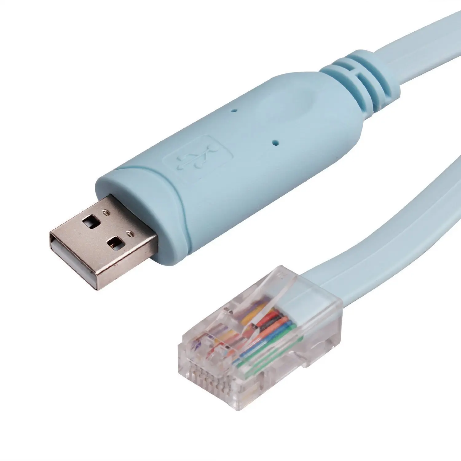 

1.8M USB To RJ45 For Cisco USB Console Cable CONSOLE Debug line A7H5 for Cisco H3C HP Arba 9306 huawei router rollover console