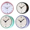 Shower Anti Fog Waterproof Mini Small Table Decoration Kitchen Living Bathroom Room Wall Clock Toilet Round Quartz Sucker 7cm 6