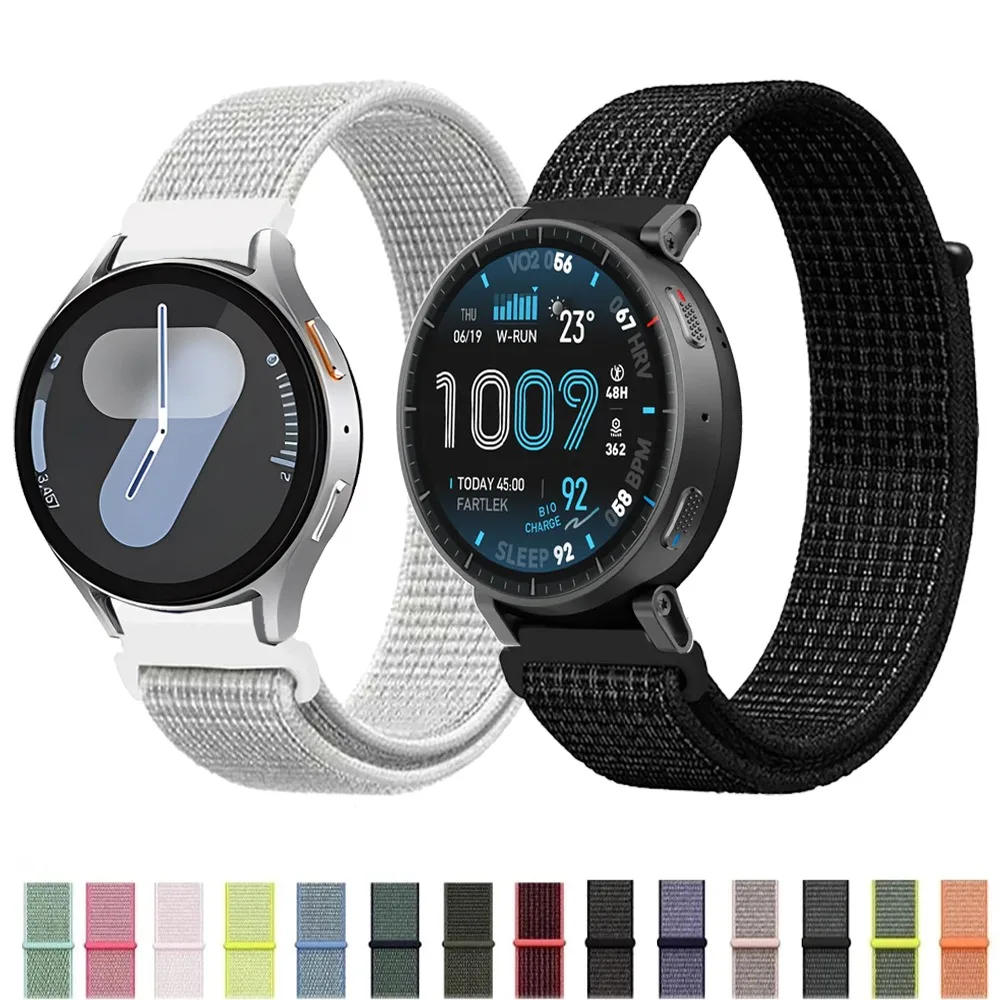 Nylon Loop Strap, 20mm/22mm, Comfortable and Adjustable Watch Band