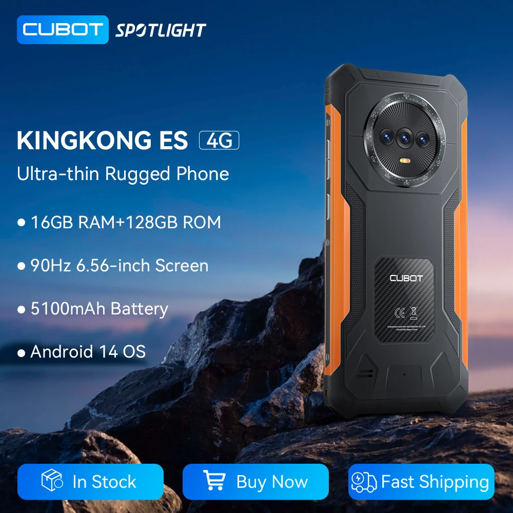 Smartphone Cubot KingKong X 5G - 32 Go RAM, 512 Go Stockage, 6.8", Android, Résistant, Neuf