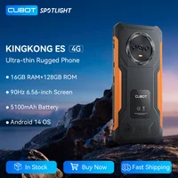 Cubot KingKong ES Ultra-thin Rugged Android Smartphone, 16GB RAM(6GB+10GB), 128GB ROM, 6.56" 90Hz Screen, 48MP Camera, 4G Phone 1