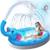 Cartoon Elephant Water Spray Game Mat Outdoor Play Mat Lawn Beach Sea Animal Inflatable Water Spray Kids Sprinkler Play Pad Mat 1