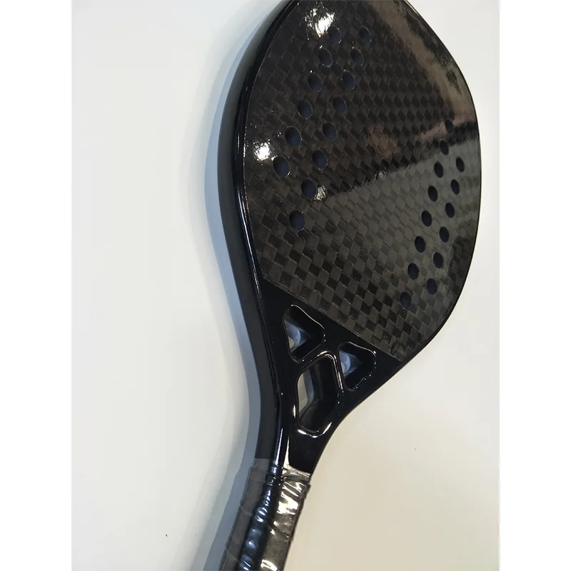 Beach tennis racket carbon EVA foam core lightweight tennis racket simple multiple colors carbon fiber beach 12K