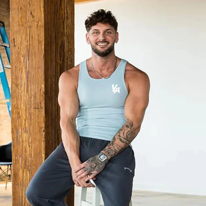 Camiseta Playa Hombre Chaleco Sin Mangas Para Hombre Cuello