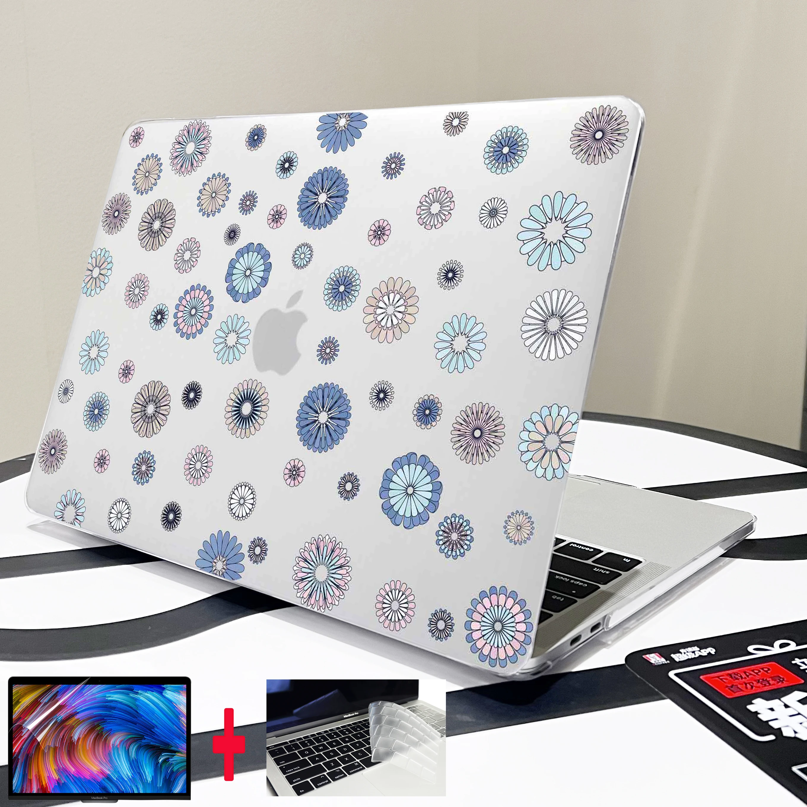 Per Macbook 2022 Pro Air 13 15 M2 M1 Chip A2941 A2681 A2338 A2337 A2179 Custodia Macbook Pro 14 16 Pollici A2779 A2780 Copertina Rigida