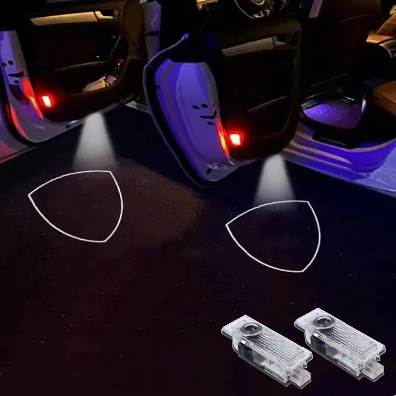 2 Pezzi Per Lamborghini Urus Aventador Huracan Gallardo Car Hd No Fading Led Door Welcome Light Projector Ghost Shadow Light