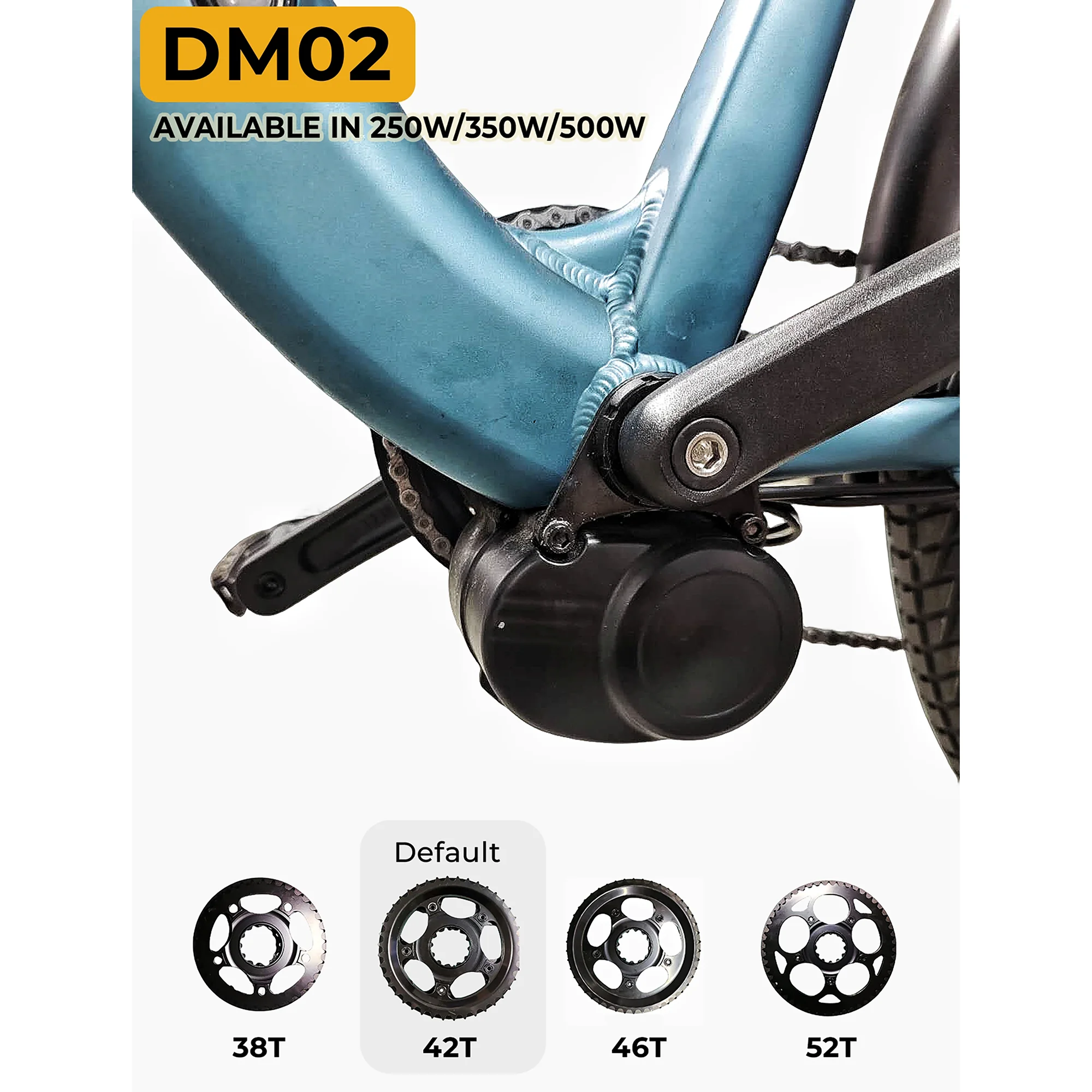 500W 36V 48V Electric Bike Mid Drive Motor Torque Sensing Toseven DM02 ebike motor kit
