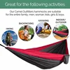 Nylon Color Matching Hammock Outdoor Camping Ultra Light Portable Hammock for Double Person Outdoor Recreation Hammock Swing 3